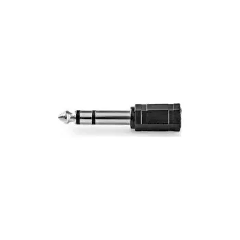 Audio kabel Nedis Stereo audio adaptér jack 6.35 mm (M) - jack 3.5 mm (F) černá (CAGB23930BK)