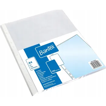 Perforované obaly A4 na dokumenty Bantex 100 ks