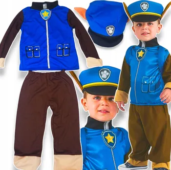 Karnevalový kostým Kostým kostým převlek Tlapková patrola Chase 2-4 let, velikost S 98-110