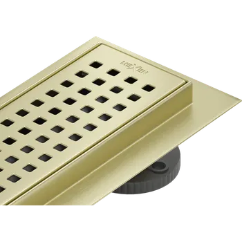 Mexen Flat 360° M08 lineární otočný odtok 70 cm, zlatý kartáčovaný - 1A25070-40 Lineární podlahové odtoky