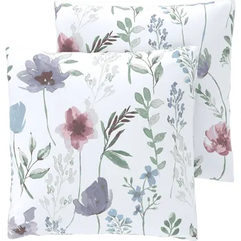 LIVARNO® Potah na polštář Renforcé, 50 x 60 cm, 2 kusy (květiny, 70 x 50 cm)