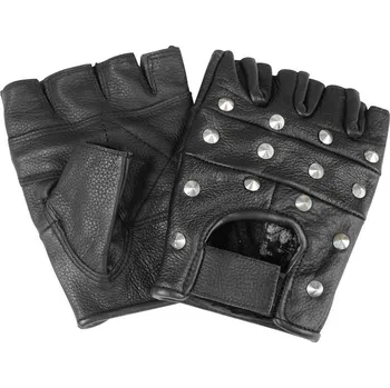 Ochranné vybavení na lov a střelbu Rukavice kožené Bezprsté s ostny, Velikost: XL