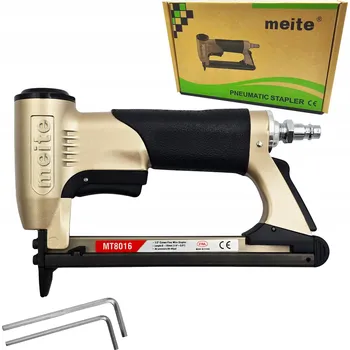 Sponkovačka Pneumatická čalounická sešívačka taker Meite MT8016, sponky typ 80 / 380