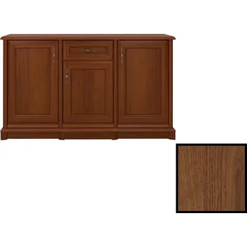 Komoda Black Red White KENT EKOM 3D1S (Kaštan)