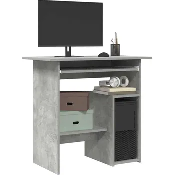 Psací stůl Nábytek XL Psací stůl betonově šedý 80 x 45 x 74 cm kompozitní dřevo 801368