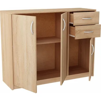 Komoda Komoda Matkam 109,3 x 35 x 85 cm dub sonoma matný