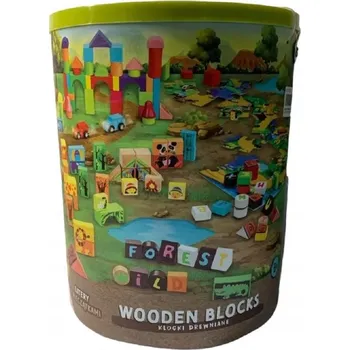 ostatní stavebnice DŘEVĚNÉ O! STAVEBNICE PÍSMENA S RAZÍTKY SAFARI