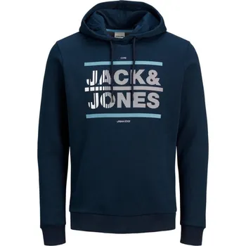 Dámská mikina JACK&JONES Jack & Jones pánská mikina s kapucí S ČERNÁ