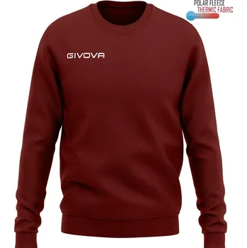 Dámská mikina GIVOVA Givova Maglia Polarfleece G/Collo One – velikost 4XS KAŠTANOVÁ