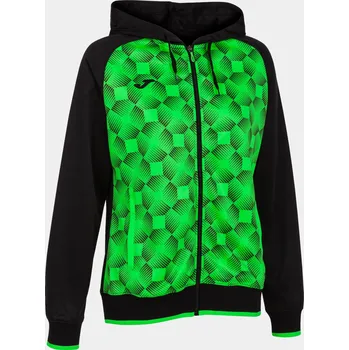 Dámská mikina JOMA Dámská Joma Supernova III Zip-Up Hoodie - Fluor zelená L MODRÁ|ZELENÁ|ČERNÁ