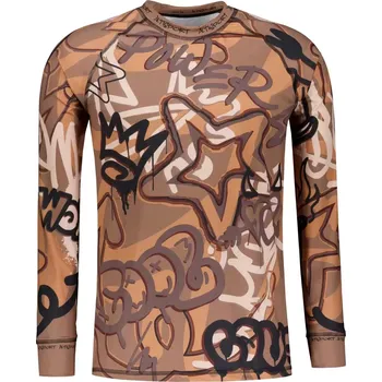 Pánské funkční termo triko s dlouhým rukávem premium ALTISPORT VOJ/ALM054TER01 HNĚDÁ 4XL