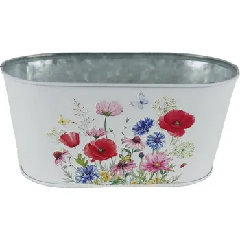 Zahrada Květináč plechový ovál K4689/2