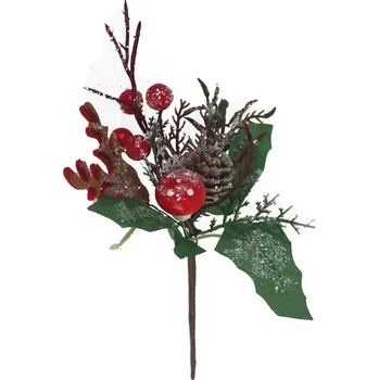 Vánoční dekorace Dekorační větvička X5556