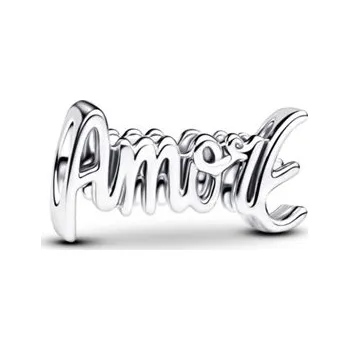 Přívěsek Přívěsek PANDORA Amore s ručně psaným písmem 794434C00