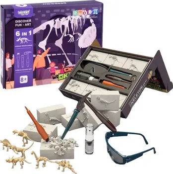 Dětské zboží Woopie malý archeolog – vykopávky 6 dinosauřích skeletů