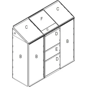 Skleník Obloukový skleník, skleník z polykarbonátu, LANIT PLAST náhradní prosklení pro skleník VITAVIA IDA 1300 PC 6 mm LG3078