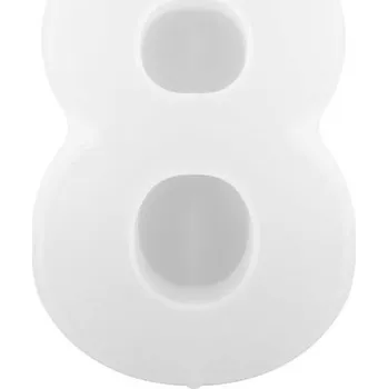 Organizace kuchyně Formy na čísla dortů, 0-8 silikonová forma na čísla, forma na čísla dortů, šablona čísel na dorty