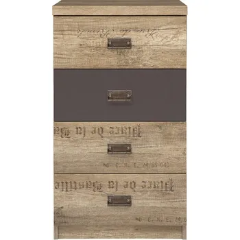 Ložnice Black Red White Malcolm KOM4S/50