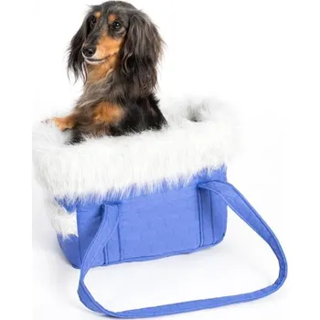 Taška pro psa a kočku Transp.taška textil Elegance LUX fialová 30cm