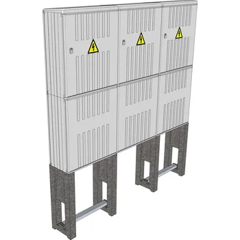 Elektroměrový rozvaděč ELPLAST-KPZ SRP 5 33.1.333 pilíř (3D)