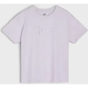 Sinsay - Bavlněné tričko - levandulová - 285GW-04X - 285GW-04X-152