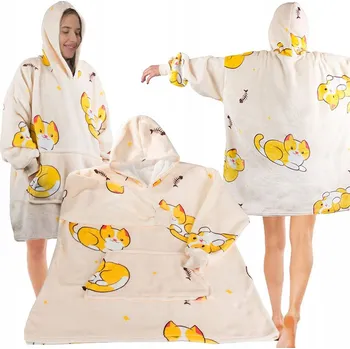 Dámská mikina Dámská mikina Verk Group, svetr, mikina s kapucí mikina deka teplá, silná, oversize, velikost XXL