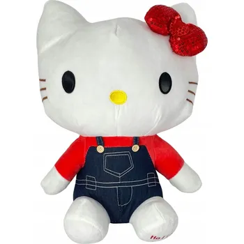 plyšák Plyšák Hello Kitty v džínových Šaty 50x33x21 cm