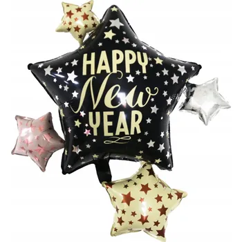 Balónek Fóliový balónek SILVESTR, Šťastný Nový Rok