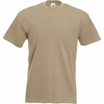 Pánské tričko Triko Fruit of the Loom béžové, Velikost: S
