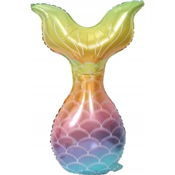 Balónek Fóliový balónek OCAS MOŘSKÉ PANNY duhový, 88x46 cm