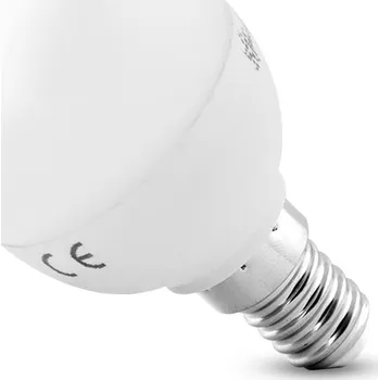 Žárovka LED ŽÁROVKA E14 230V 6W studená bílá kulatá