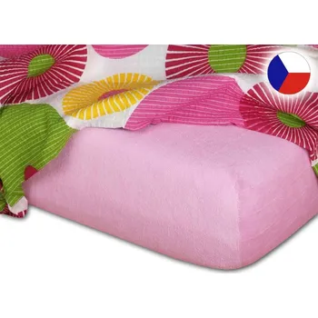 Froté prostěradlo 160x220 EXCLUSIVE starorůžové
