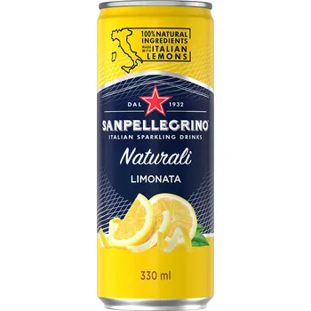 San Pellegrino Limonata Citron 0,33l plech cena za kartonové balení (Kartonové balení : 24 ks)