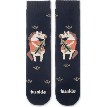 Dámské ponožky Dětské ponožky Froté Vánoční kůň S (25-35)