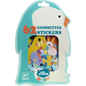 Dřevěná hračka První odnímatelné samolepky Polární zvířátka