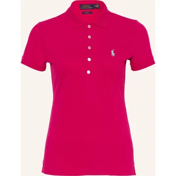 Dámská košile Polo Ralph Lauren Dámská Polokošile Z Piké, fuchsiová, 34