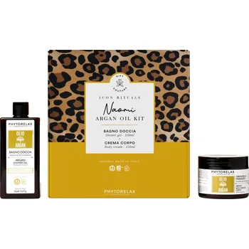 Kosmetická sada Phytorelax Laboratories Icon Rituals Olio di Argan vyživující sprchový gel s arganovým olejem 250 ml + Olio di Argan vyživující tělový krém 250 ml kosmetická sada