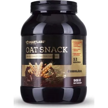 Fitness strava Smartlabs Oat Snack 908g, min. trvanlivost do 12/2025 Čokoláda, Lískový oříšek