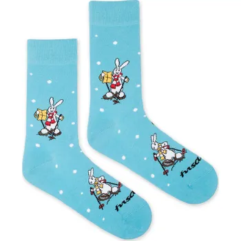 Dámské ponožky Ponožky Bob a Bobek lyžují L (43-46)