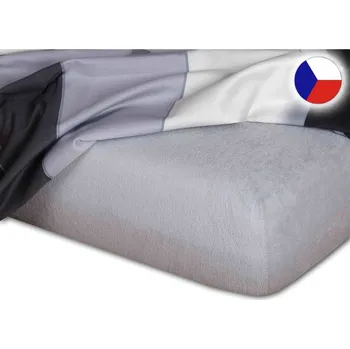 Froté prostěradlo do kočárku 35x75 EXCLUSIVE šedé