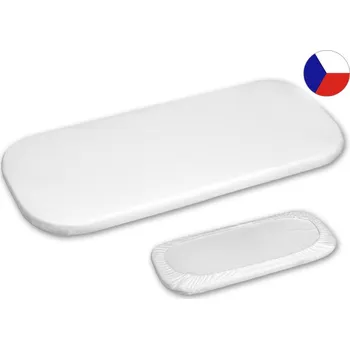 Bytový textil Jersey prostěradlo do kočárku 35x75 EXCLUSIVE bílé