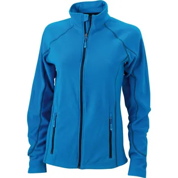Dámská vesta Daiber Dámská bunda Structure Fleece Jacket JN596 Barva: Modrá aqua - Modrá námořní, Velikost: L