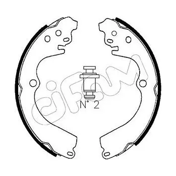 Brzdová čelist Sada brzdových čelistí CIFAM 153-383