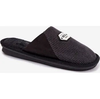 Sada pánského spodního prádla Pánské nazouváky s nášivkou Presine – černé Velikost: 44