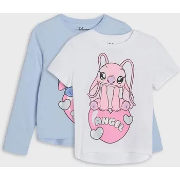 Sinsay - Bavlněná košilka s potiskem 2 pack Lilo & Stitch - vícebarevná - 876HE-MLC - 876HE-MLC-104