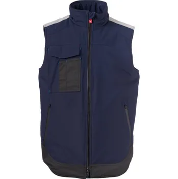 Pánská vesta Zimní pánská softshellová vesta WONDER VEST LITE PAD, zateplená Payper Barva: NÁMOŘNICKÁ MODRÁ/KRÁ, Velikost: XXL