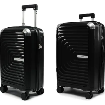 Střední a příruční cestovní kufr s TSA zámkem ROWEX Nexus 2v1 Barva: Černá