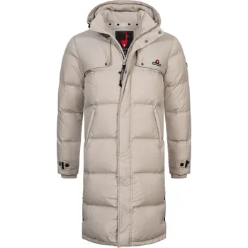 Pánský kabát HÖHENHORN Pánský teplý péřový zimní kabát HOHENHORN Bannalp Barva: Béžová, Velikost: XL