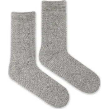 Dámské ponožky Vlněné ponožky Vlnáč Pletenec šedý M (39-42)