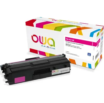 Počítačové příslušenství OWA Armor toner kompatibilní s Brother TN-421M, 1800st, červená/magenta